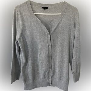 Talbots Metallic Charming Cardigan Sweater - Size Large